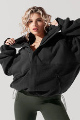 Find Your Inner Fleece Jacket - Charcoal POPFLEX®